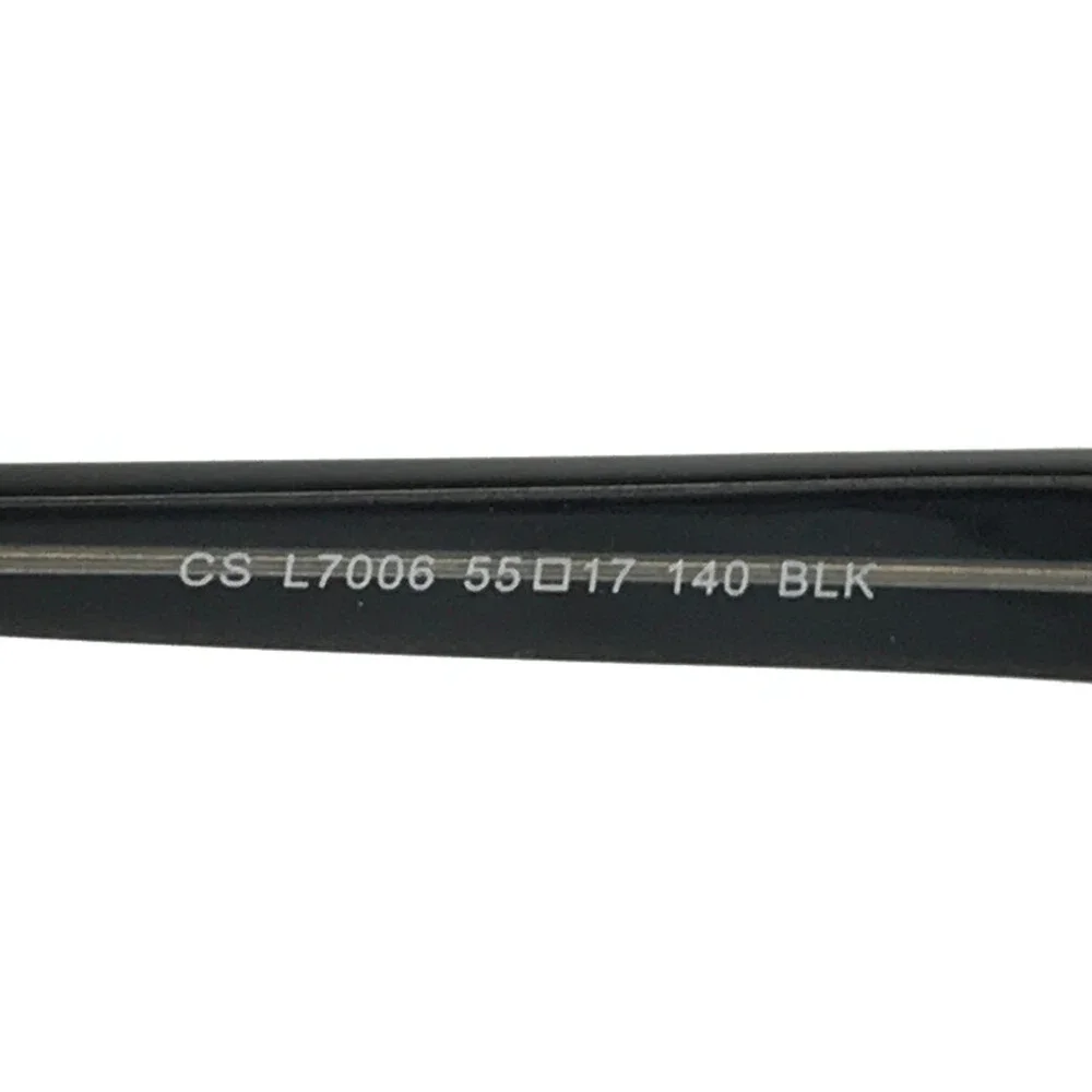 Lantis Optical Eyeglasses Frames CS L7006 BLK Black Rectangle Full Rim 55-17-140